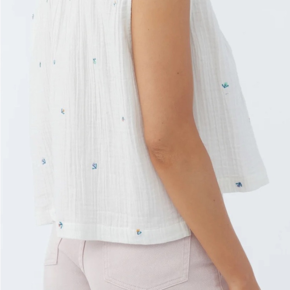 NWT O'Neill Aarya Top with Embroidery - Picture 8 of 10